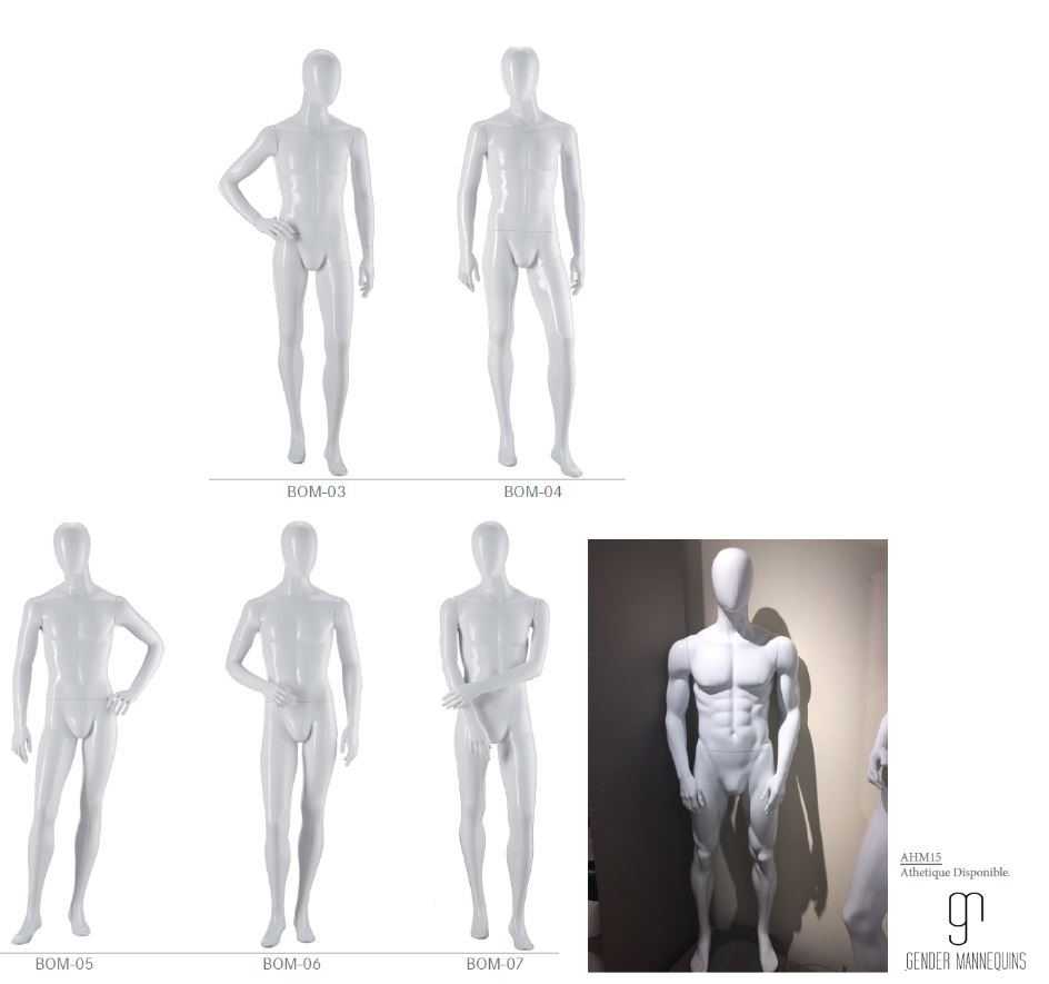 Mannequins in Different Poses