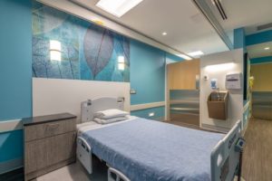 Healthcare Interior Design with Bed