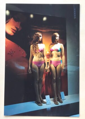 Two summer mannequins with lighting