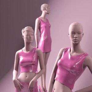 Barbie Pink Gendered Mannequins